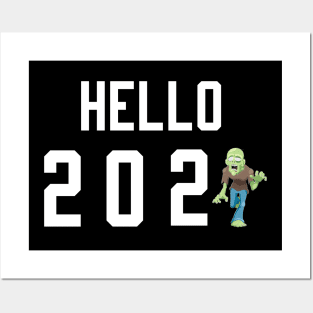 Hello 2021 zombie Posters and Art